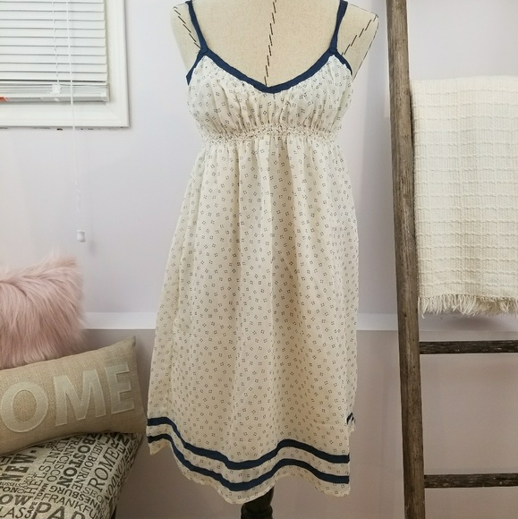 Ecote Dresses & Skirts - Urban Outfitters Ecote Ivorry and Blue Sundress